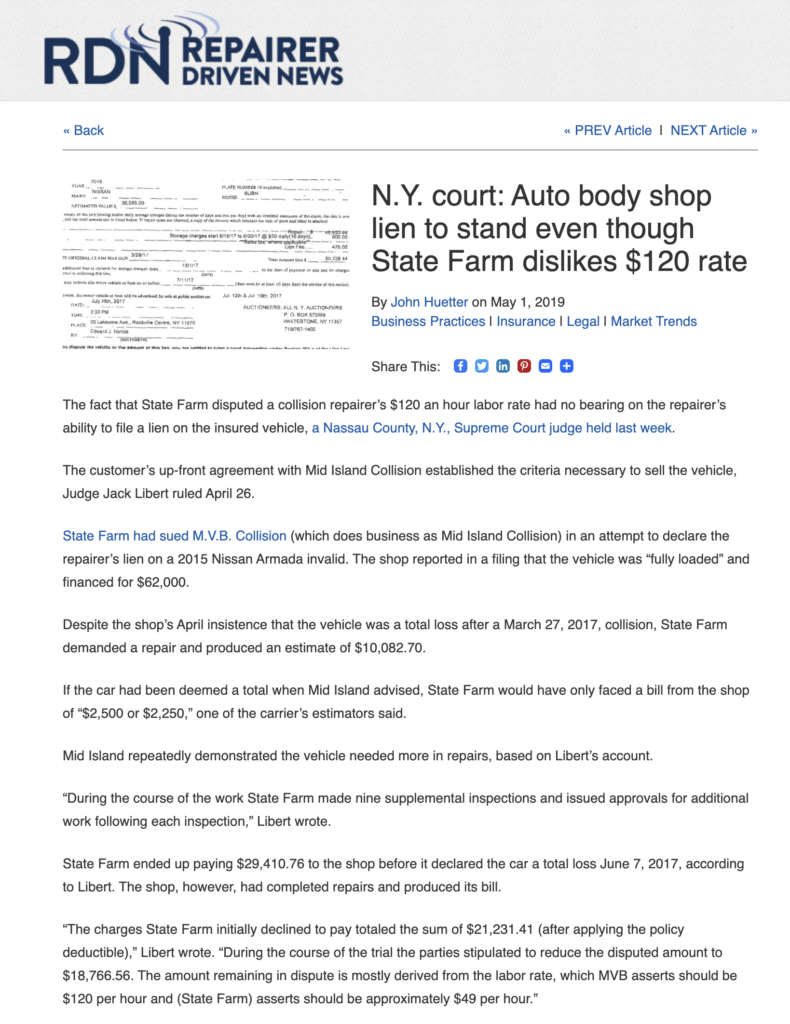 Consumer Knowledge Mid Island Collision Center